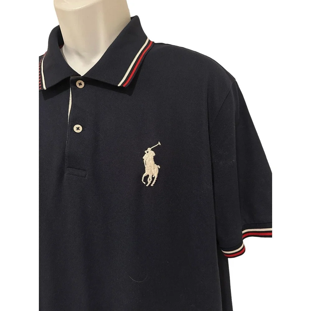 POLO GOLF RALPH LAUREN Mens Polo Shirt Performance Ryder Cup USA Big‎ Pony XL